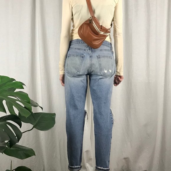 Current/Elliot The Fling Relaxed Fit Jean in Pinyon Destroy Wash - Picture 10 of 10